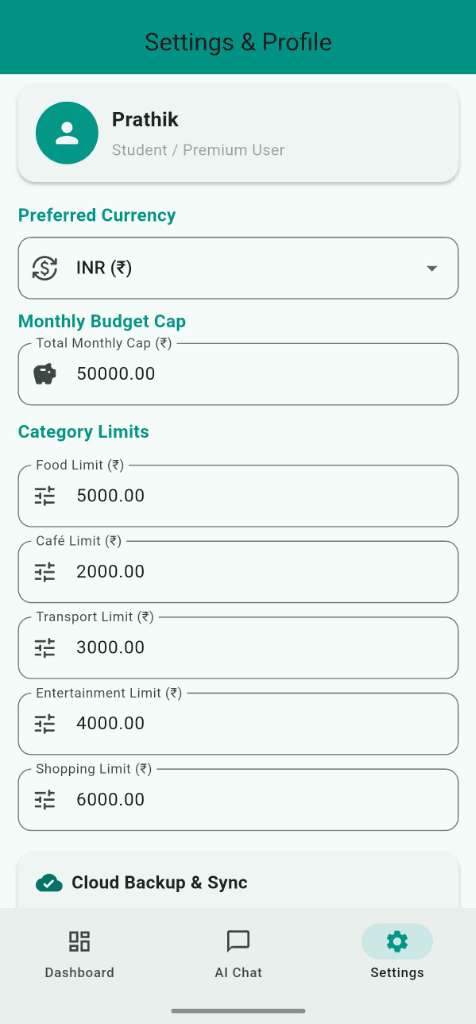 AI Expense Tracker — Smart Finance & Budgeting App screenshot 4