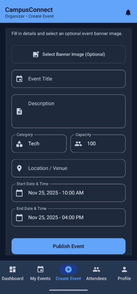 CampusConnect — Campus Event Management Platform screenshot 3