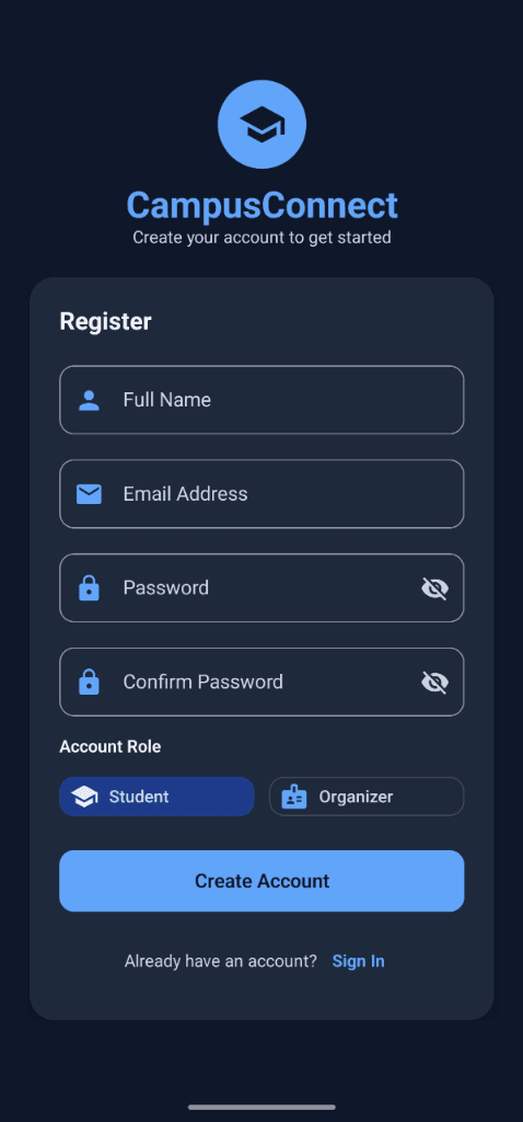 CampusConnect — Campus Event Management Platform screenshot 4