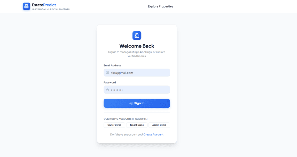 EstatePredict — Rental Price Prediction screenshot 3