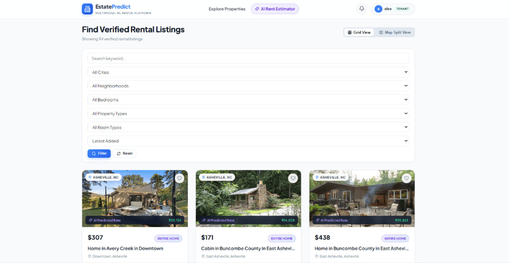 EstatePredict — Rental Price Prediction screenshot 4