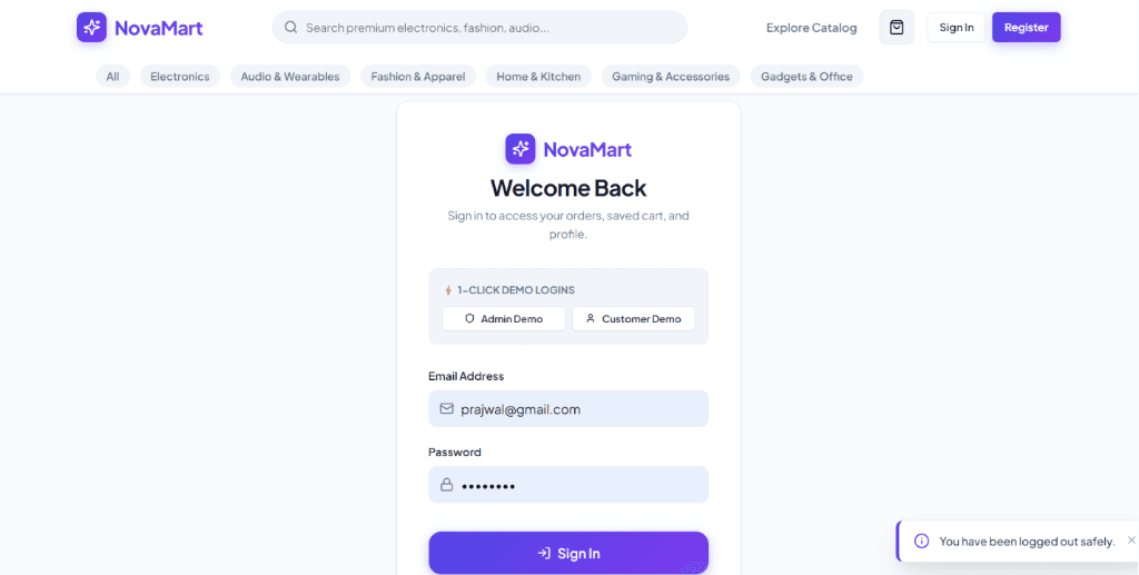 NovaMart — Premium Tech & Lifestyle E-Commerce screenshot 4