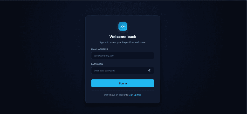 ProjectFlow — Collaborative Project Management Tool screenshot 1